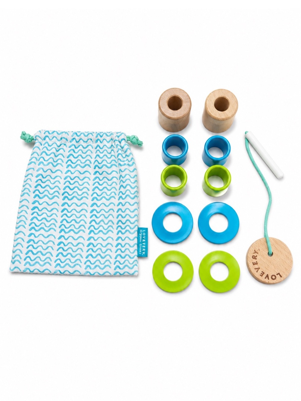 Lovevery The Adventurer Play Kit 16-18M+ Lacing Bead Kit Toddler Montessori Toy